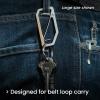 Aerocrafted Uplock Key Carabiner - Precision Made Titanium Everyday Carry Carabiner (Titanium/Bronze, Large) view 4