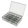 1pc Acrylic Compartment Box, Earring Organizer Box, Large Capacity 30 Translucent Compartments, Acrylic Jewelry Storage Boxes, Black view 1