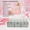 1pc Acrylic Compartment Box, Earring Organizer Box, Large Capacity 30 Translucent Compartments, Acrylic Jewelry Storage Boxes, Black view 4