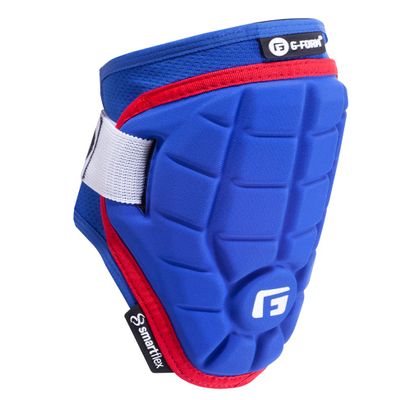G-Form Elite Speed Batter's Baseball Elbow Guard - Elbow Pad with Adjustable Straps - Red/Royal, Adult L/XL
