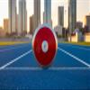 TC Red Crossfire Discus. 1kg Discus. 1k Discus. Girls Discus. Girls 1 kg. Elevate Your Throwing Game with a Discus That Combines Advanced Technology, Durability, and Performance Excellence. view 3