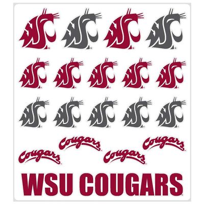 Washington State Cougars Multi-Purpose Vinyl Sticker Sheet