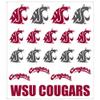 Washington State Cougars Multi-Purpose Vinyl Sticker Sheet view 1
