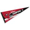 Georgia Bulldogs College Football 4 Time National Champions Pennant Banner Flag view 1