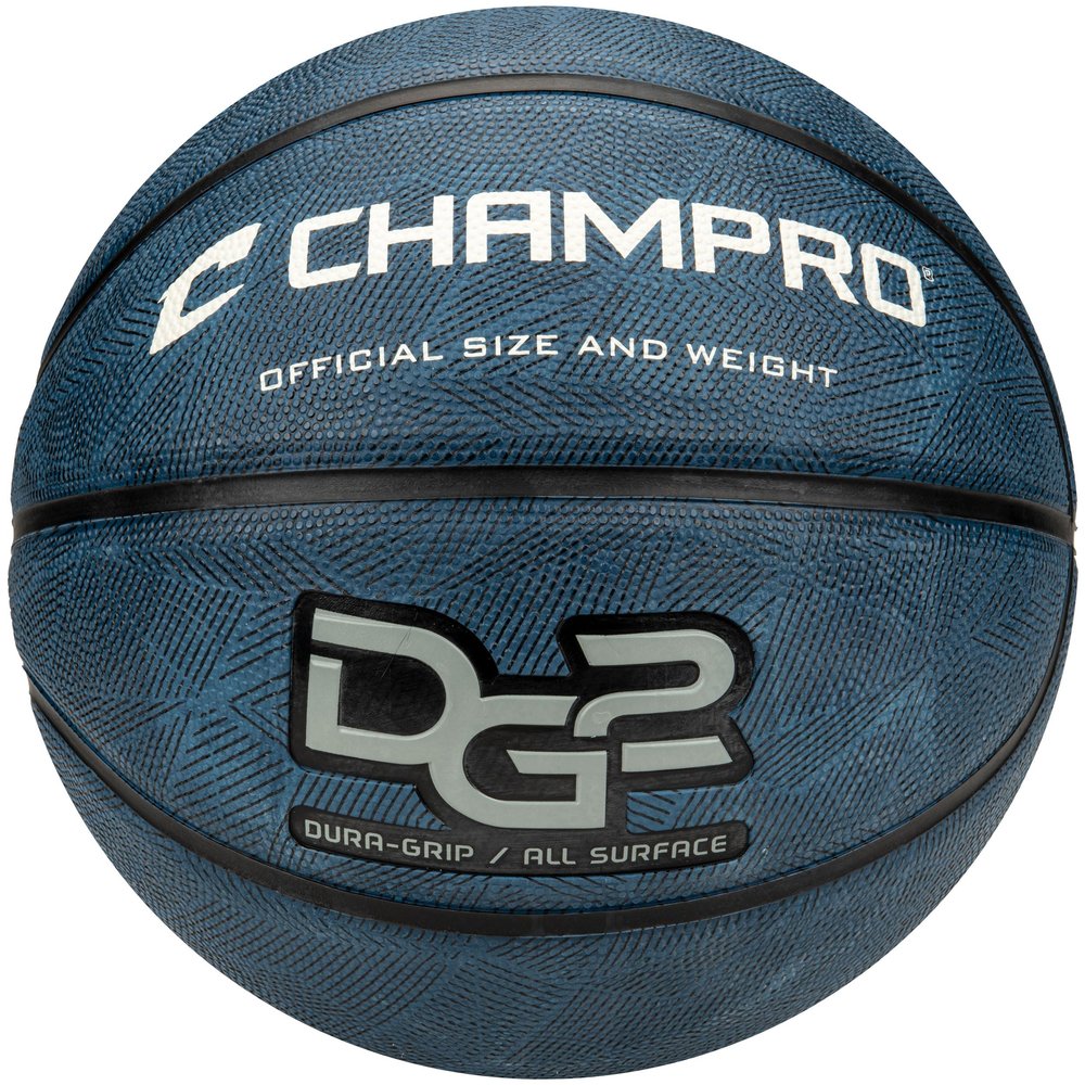Champro Dura-Grip 230 Rubber Basketball, Women's Size 28.5, Navy