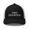 Dog Grandpa Trucker hat, Embroidered Trucker hat, Dog Grandpa Gifts, Birthday Black/White view 1