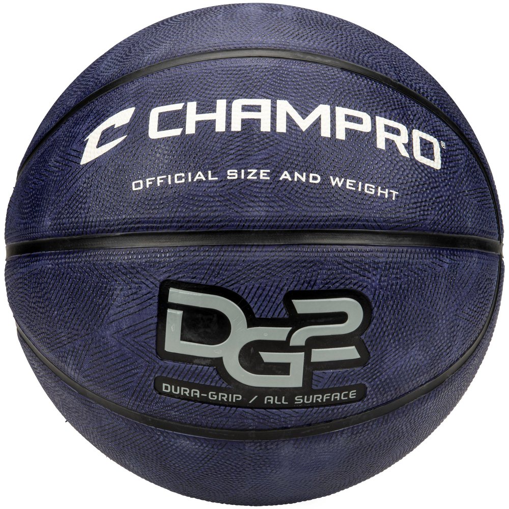 Champro Dura-Grip 230 Rubber Basketball, Official Size, Purple