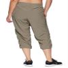 RBX Women's Plus Size Woven Lightweight Drawstring Capri Pant Smoke Sage 2X view 2