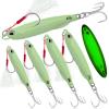 Luminous Fishing Jigs Spoons Lures, Metal Long Casting Jigging Spoon Lure Vertical Hard Swimbait for Walleye Bass Trout Freshwater & Saltwater (5pcs 0.35oz 0.53oz 0.7oz 1.06oz & 1.41oz) view 1