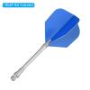 PATIKIL Dart Flights, 3 Pack PET Standard Darts Accessories Replacement Parts for Soft Tip Steel Tip, Blue view 4