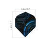 PATIKIL Dart Flights, 9 Pack PET Standard Darts Accessories Replacement Parts for Soft Tip Steel Tip, Mechanical Style, Black, Blue view 2