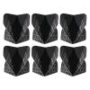 PATIKIL Dart Flights, 6 Pack PET Standard Darts Accessories Replacement Parts for Soft Tip Steel Tip, Geometric Style, Black, Gray view 1