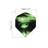 PATIKIL Dart Flights, 9 Pack PET Standard Darts Accessories Replacement Parts for Soft Tip Steel Tip, Black, Green view 2