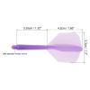 PATIKIL Integrated Dart Shaft & Flights, 6 Pack Durable Plastic Dart Flight Set, Purple view 2