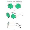 BULINGNA St. Patrick 's Day Irish Shamrock Sunglasses, Four Leaf Clover Leprechaun Costume Glasses Holiday Party Decor for Women Men view 3