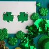 BULINGNA St. Patrick 's Day Irish Shamrock Sunglasses, Four Leaf Clover Leprechaun Costume Glasses Holiday Party Decor for Women Men view 4