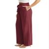 Feiersi Women Casual Wide Leg Pants High Waisted Business Work Casual Pants Loose Flowy Beach Palazzo Pants(Wine Red,XX-Large) view 3