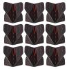 PATIKIL Dart Flights, 9 Pack PET Standard Darts Accessories Replacement Parts for Soft Tip Steel Tip, Pinstripe Style, Black, Gray, Red view 1