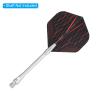 PATIKIL Dart Flights, 9 Pack PET Standard Darts Accessories Replacement Parts for Soft Tip Steel Tip, Pinstripe Style, Black, Gray, Red view 4