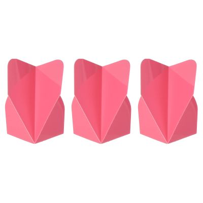 PATIKIL Dart Flights, 3 Pack PET Standard Darts Accessories Replacement Parts for Soft Tip Steel Tip, Rose
