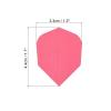 PATIKIL Dart Flights, 3 Pack PET Standard Darts Accessories Replacement Parts for Soft Tip Steel Tip, Rose view 2