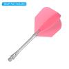 PATIKIL Dart Flights, 3 Pack PET Standard Darts Accessories Replacement Parts for Soft Tip Steel Tip, Rose view 4
