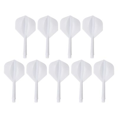 PATIKIL Integrated Dart Shaft & Flights, 9 Pack Durable Plastic Dart Flight Set, White