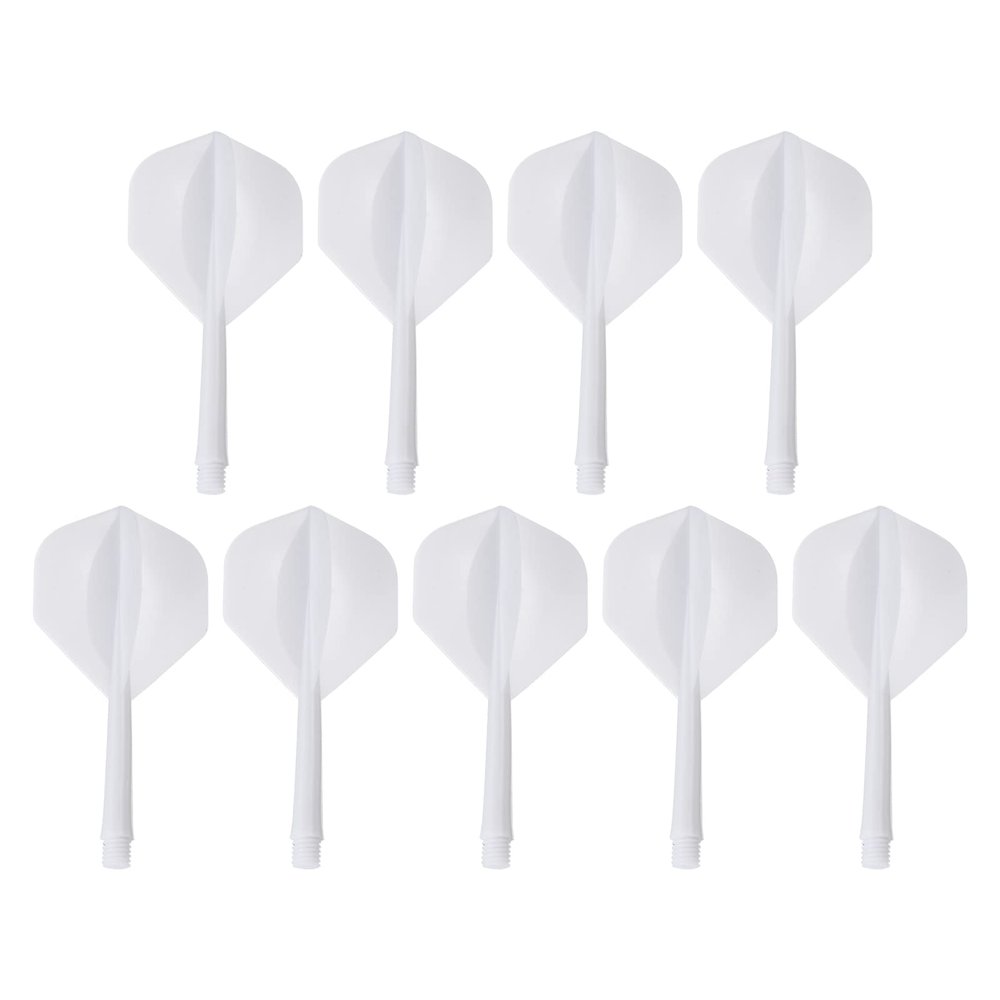 PATIKIL Integrated Dart Shaft & Flights, 9 Pack Durable Plastic Dart Flight Set, White
