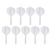 PATIKIL Integrated Dart Shaft & Flights, 9 Pack Durable Plastic Dart Flight Set, White view 1