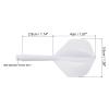 PATIKIL Integrated Dart Shaft & Flights, 9 Pack Durable Plastic Dart Flight Set, White view 2