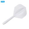 PATIKIL Integrated Dart Shaft & Flights, 9 Pack Durable Plastic Dart Flight Set, White view 3
