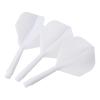 PATIKIL Integrated Dart Shaft & Flights, 9 Pack Durable Plastic Dart Flight Set, White view 4