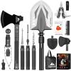 Suprock Survival Shovel High Carbon Steel Tactical Shovel Axe Folding Entrenching Tool Camping Hiking Shovel Carrying Pouch Car Emergency Survival Gear view 1