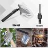 Suprock Survival Shovel High Carbon Steel Tactical Shovel Axe Folding Entrenching Tool Camping Hiking Shovel Carrying Pouch Car Emergency Survival Gear view 4