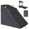 XYZCTEM Treadmill Cover Waterproof Dustproof Running Machine Cover Exercise Workout Equipment Protective with Windproof Drawstring and Air Vents for Home Gym Indoor Outdoor(Black & Grey) view 1