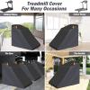 XYZCTEM Treadmill Cover Waterproof Dustproof Running Machine Cover Exercise Workout Equipment Protective with Windproof Drawstring and Air Vents for Home Gym Indoor Outdoor(Black & Grey) view 4