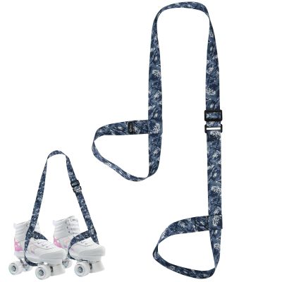 Cosmos Adjustable Roller Skate Leash Strap Ski Boot Carrier Strap Skates Shoulder Sling Leash for Roller Skates Ice Skates Ski Boots & Skateboard (Camo Gray)