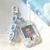3 Inch Idol Card Holder Plastic Kpop Photocard Holder ID Student Card Credit Card Case Protective Photo Sleeves with Keychain(Without Pendant,Blue) view 1