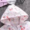 Windproof Toddler Girls Boys Coat Outwear Kids Cartoon Zipper Hooded Baby Windbreaker Jacket Girls (White, 2-3 Years) view 3