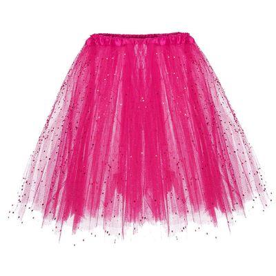 Women's Tutu Skirt 1950s Vintage Ballet Bubble Dance Skirts for Cosplay Party Layered Elastic Mesh Tulle Skirt