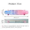 42 Inch Skateboards Deck 8 Layer Maple Double Kick Long Boards Skateboard for Girls Boys, Pro Longboard Complete Skate Boards Cruiser Beginners Men Girls Teens Adults (Color : Style F) view 2