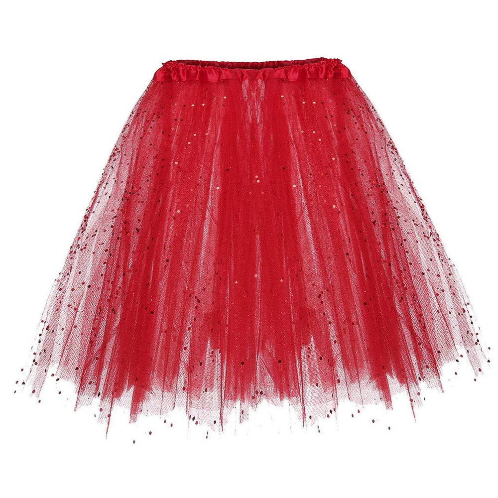 Women's Tutu Skirt 1950s Vintage Ballet Bubble Dance Skirts for Cosplay Party Layered Elastic Mesh Tulle Skirt