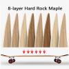 KITCISSL 42 Inch Skateboard Longborad Complete Drop Down Through Deck Long Boards Cruiser Professional Longboards Premium Maple Deck Cruiser for Teens Adults Beginners Girls Gifts (Color : A) view 2
