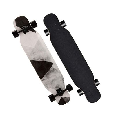 42 Inch Skateboards Deck Complete Pro 8 Layer Maple Double Kick Long Boards Skateboard for Girls Boys, Skate Boards Longboard Cruiser Beginners Men Girls Teens Adults (Color : Style C)