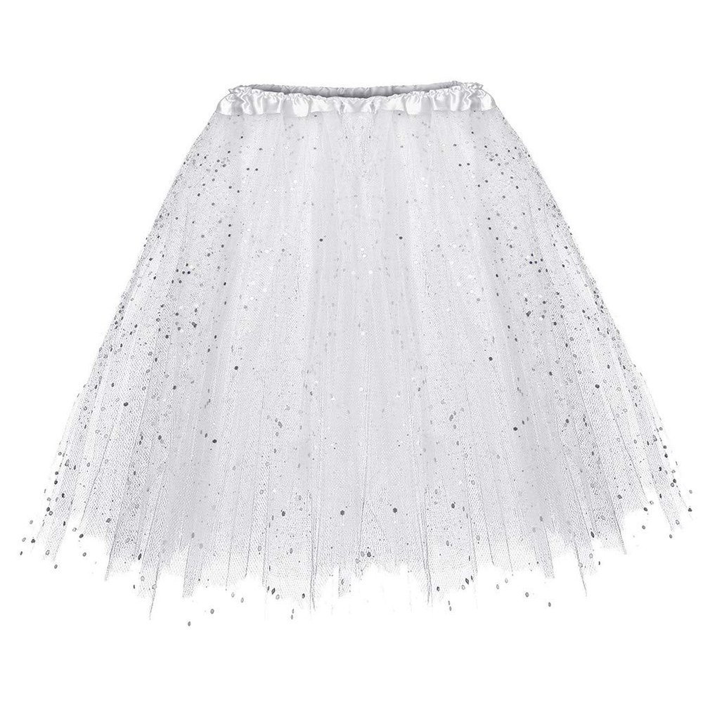 Women's Tutu Skirt 1950s Vintage Ballet Bubble Dance Skirts for Cosplay Party Layered Elastic Mesh Tulle Skirt