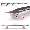 42 Inches Long Boards Skateboards, Girls Boys Skateboard Longboard Premium Skate Boards for Cruising Freestyle Downhill Dancing Skate Board Cruiser for Teens Adults Beginners ( Color : Style H ) view 4