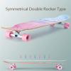 42 Inch Skateboards Deck Complete Pro 8 Layer Maple Double Kick Long Boards Skateboard for Girls Boys, Skate Boards Longboard Cruiser Beginners Men Girls Teens Adults (Color : Style I) view 4