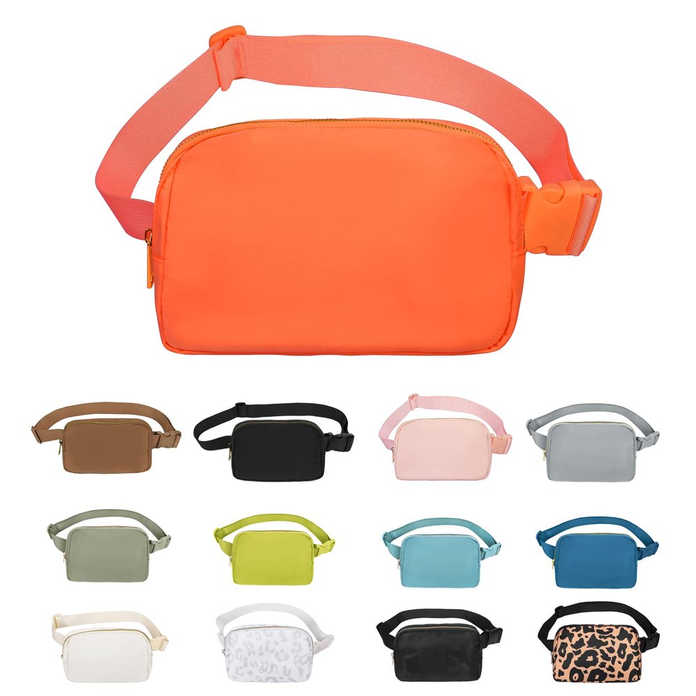 VOROLO Fanny Pack For Women And Men Crossbody Bag Belt Bag with Adjustable Strap Graduation Gifts Orange