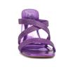 London Rag Wapit Rhinestone Embellished Straps Sandals Purple view 3