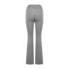 XUNRYAN Leggings for Women Bootcut Yoga Pants High Waisted Flare Leggings Palazzo Work Athletic Workout Yoga Pants w Pocket Gray view 2